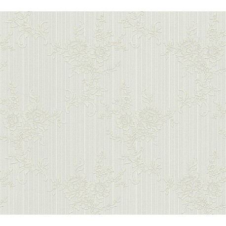 TAPET FLORAL GRI