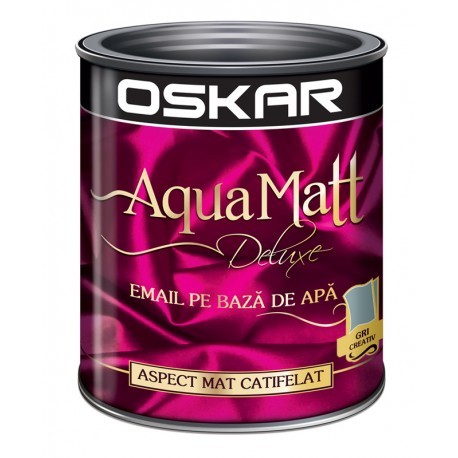 VOPSEA ACRILICA OSKAR AQUA MATT GRI CREATIV 0.6L