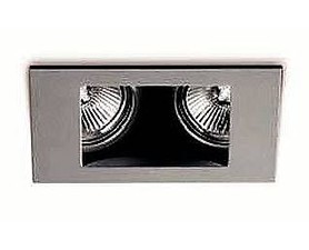 SPOT INCASTRAT 2X50W ASIMETRIC - SERIA MICROQUADRO