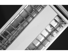 CORP INCASTRAT PENTRU ILUMINATUL FLUORESCENT - IVORY - 2X28W, 300X1200, OPTICA DKL16, ELECTRONIC, IP