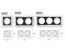 SAMANTHA FRAME 2 - RAMA DIN TABLA PENTRU 2 LAMPI, HALOGEN/IODURA METALICA -