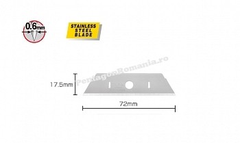 OLFA - LAME CUTITE SIGURANTA SKB-2S - INOX