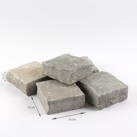 PIATRA CUBICA ARDEZIE KAVALA NATUR 15 X 15 X 3-5CM