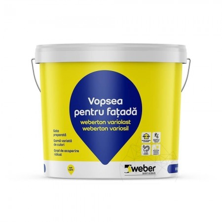 VOPSEA ACRILICA PENTRU EXTERIOR - WEBERTON VARIOLAST 25 KG GRUPA 1
