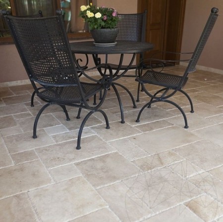 TRAVERTIN CLASSIC FRENCH PATTERN 3CM (PAVAJ EXTERIOR)