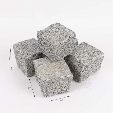 PIATRA CUBICA GRANIT BIANCO SARDO NATUR 10 X 10 X 10 CM