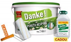 VOPSEA LAVABILA DANKE INTERIOR PERETII RESPIRA 15L + AMORSA 4L + TRAFALET CADOU