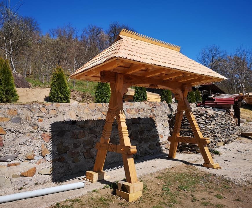 Balansoar de gradina din lemn masiv