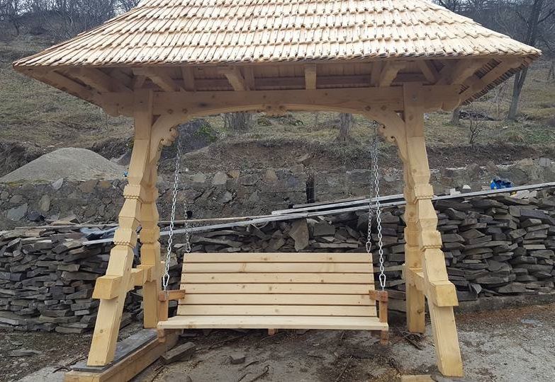 Balansoar de gradina din lemn masiv