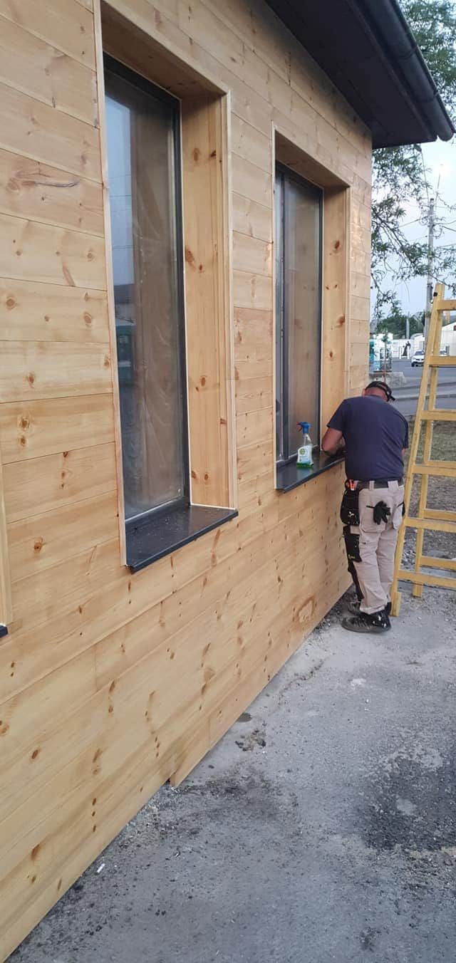 Fatade ventilate din lemn