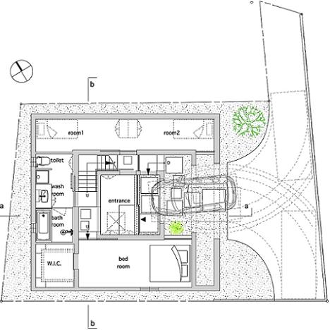 Curte interioara casa moderna