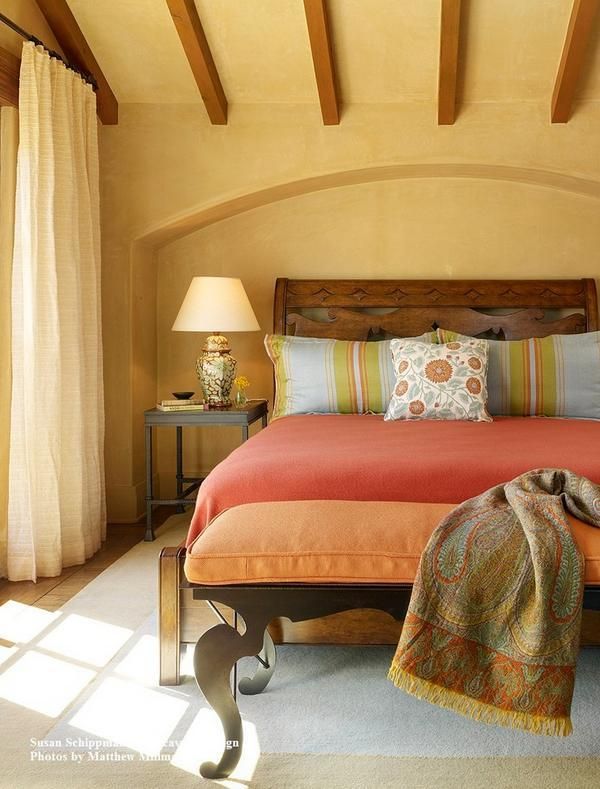 Dormitor decorat in stil mediteranean