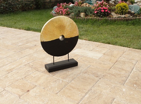 Pavaje gradina travertin