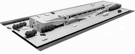 Macheta hala de autobuze