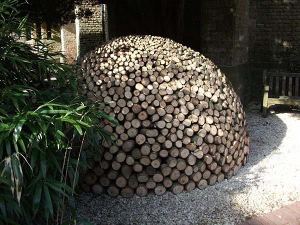 Stiva lemne casuta ecologica
