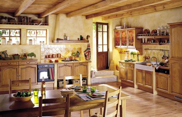 Bucatarie stil rustic francez