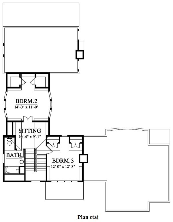 Proiect etaj casa cu pridvor