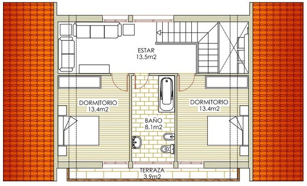 Proiect casa traditionala - mansarda