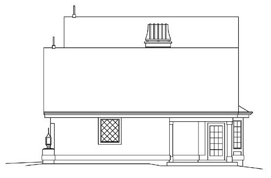 Proiect casa - Vedere fatada laterala