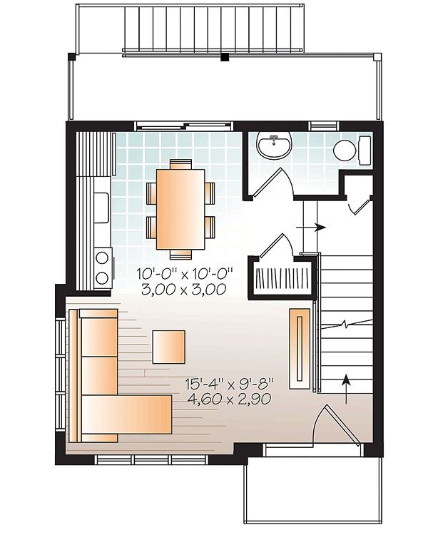 Proiect casa moderna mica - etaj1