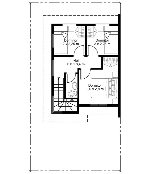 Proiect casa moderna mica - parter