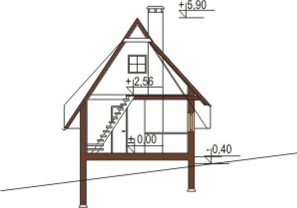 Casa de vacanta construita din cadre si panouri de lemn