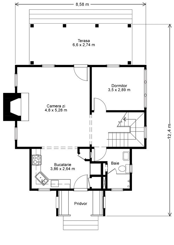 Proiect casa la tara - parter