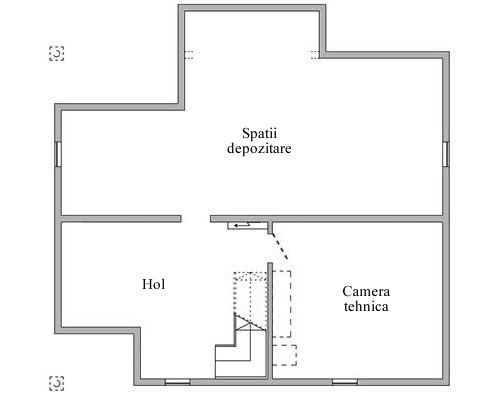 Proiect subsol casa moderna