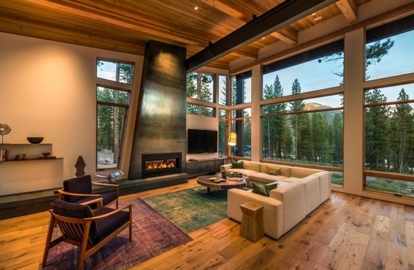 Living design modern casa lemn