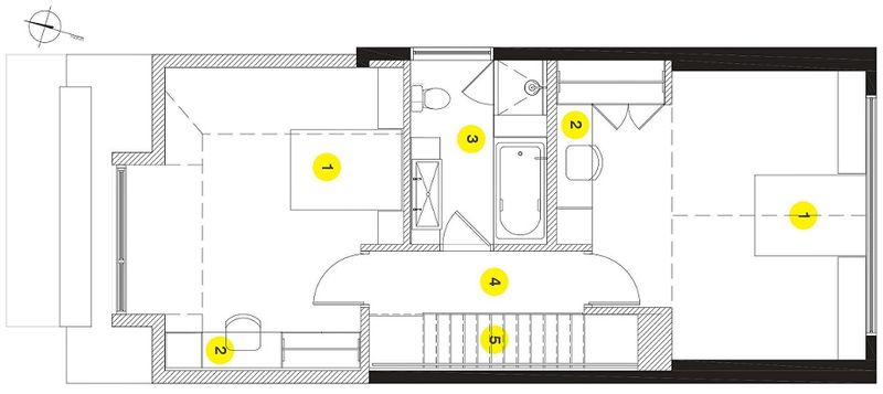 Proiect casa veche renovata - mansarda