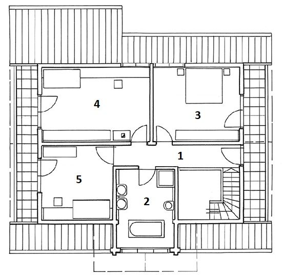 Proiect mansarda casa ecologica din lemn