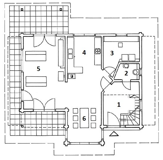 Proiect parter casa ecologica din lemn