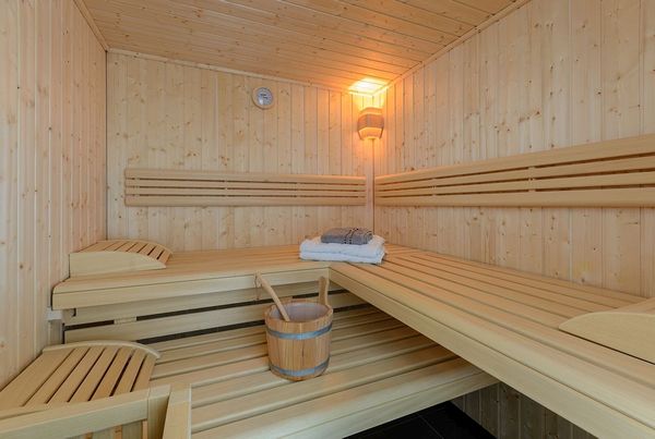 Sauna casa moderna