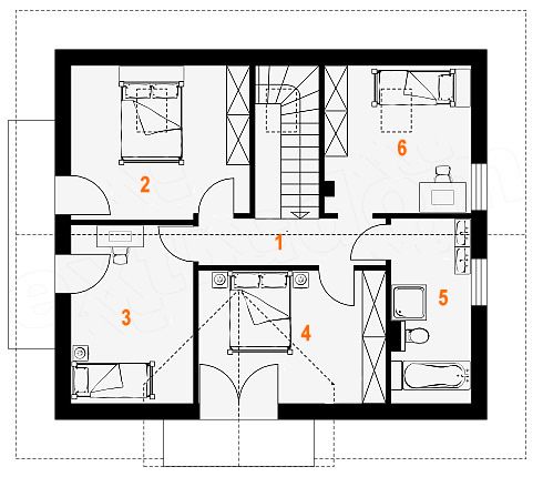 Proiect parter casa cu garaj