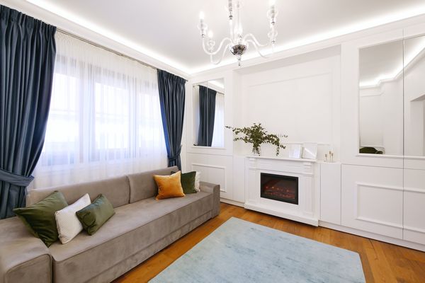 Apartament clasic modern - livingul