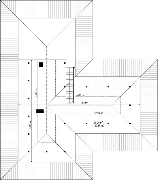 Proiect casa moderna - pod