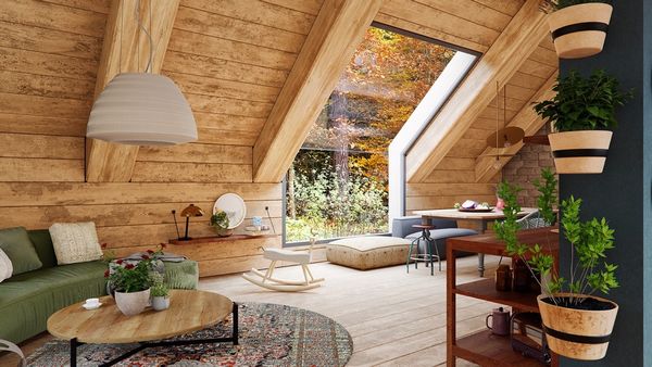 Living cabana rustica-moderna