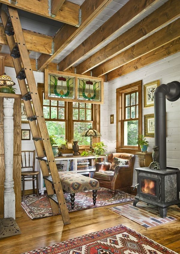 Cabana din lemn - interior
